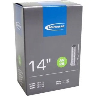 Schwalbe Bib 14×1.75-2.35 schrader 40mm Zwart